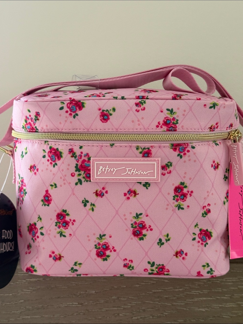 NEW Betsey Johnson Floral insulated Cooler Lunch tote Bag - Picture 3 of 10
